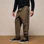 Elevated Cotton Twill Track Pant in Light Olive/Black/White | James Perse Los Angeles