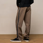 Elevated Cotton Twill Track Pant in Light Olive/Black/White | James Perse Los Angeles