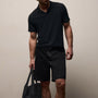 Fine Cotton Twill Patch Pocket Short In Black | James Perse Los Angeles