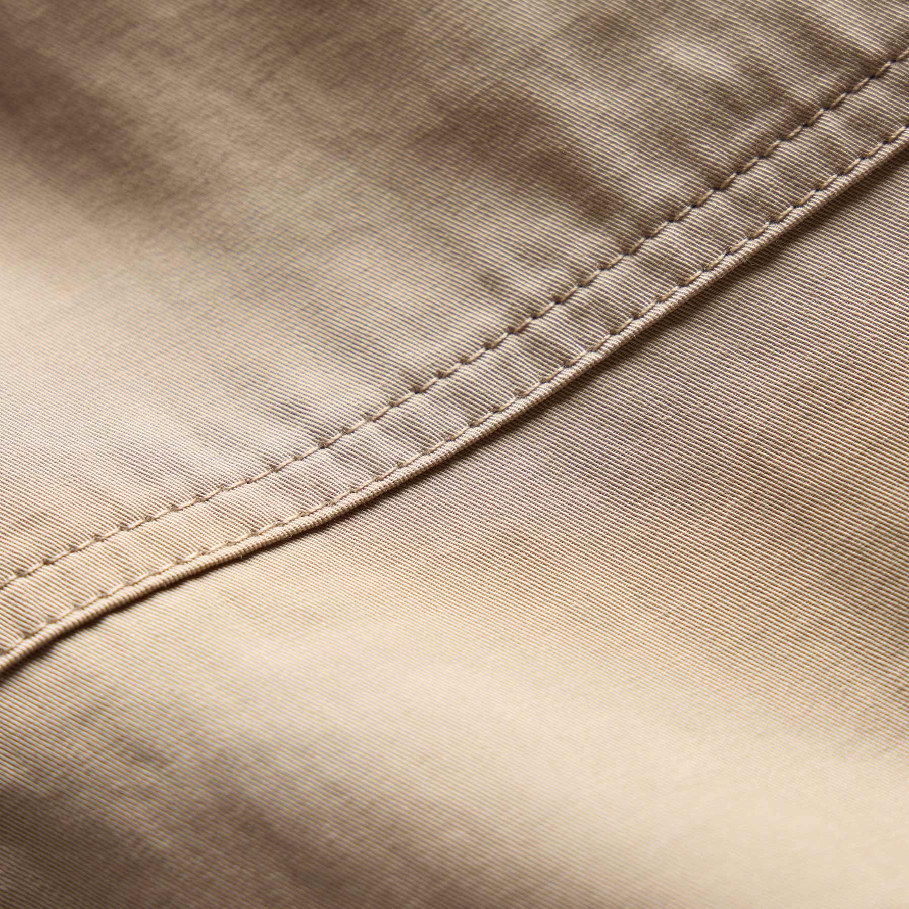 Fine Cotton Twill Patch Pocket Short in Light Khaki | James Perse Los Angeles