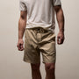Fine Cotton Twill Patch Pocket Short In Light Khaki | James Perse Los Angeles