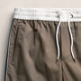 Elevated Cotton Twill Track Short in Light Olive/Black/White | James Perse Los Angeles