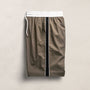 Elevated Cotton Twill Track Short in Light Olive/Black/White | James Perse Los Angeles