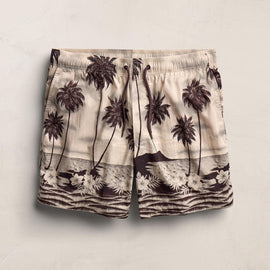 Palm Printed Short in Stone | James Perse Los Angeles