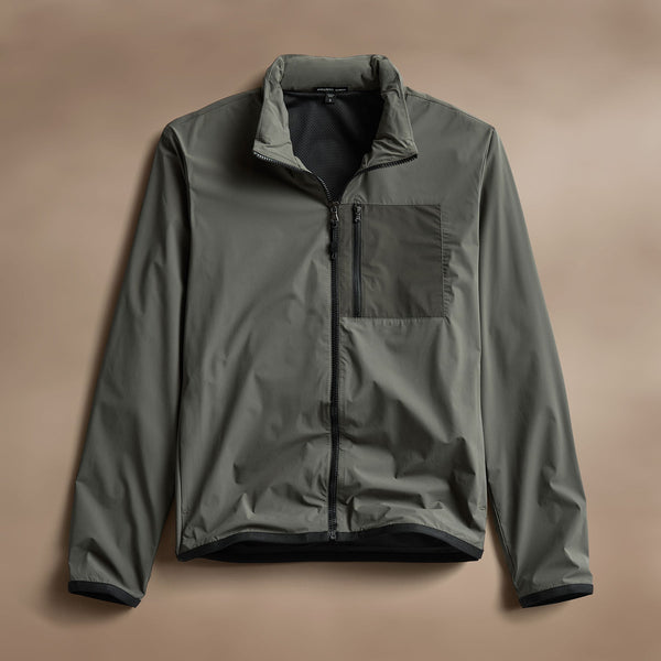 Water Repellant Sport Jacket in Artillery | James Perse Los Angeles