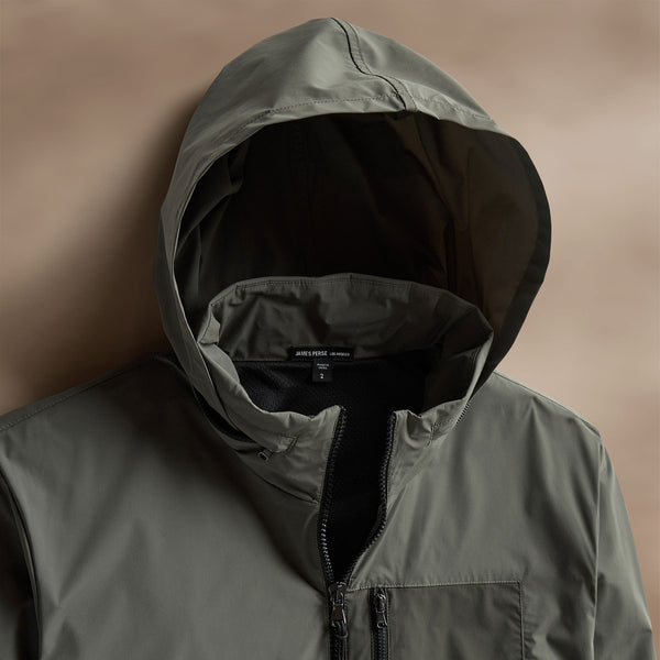 Water Repellant Sport Jacket in Artillery | James Perse Los Angeles