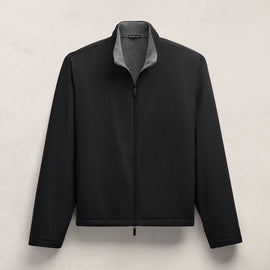 Technical Stretch Nylon Jacket in Black | James Perse Los Angeles