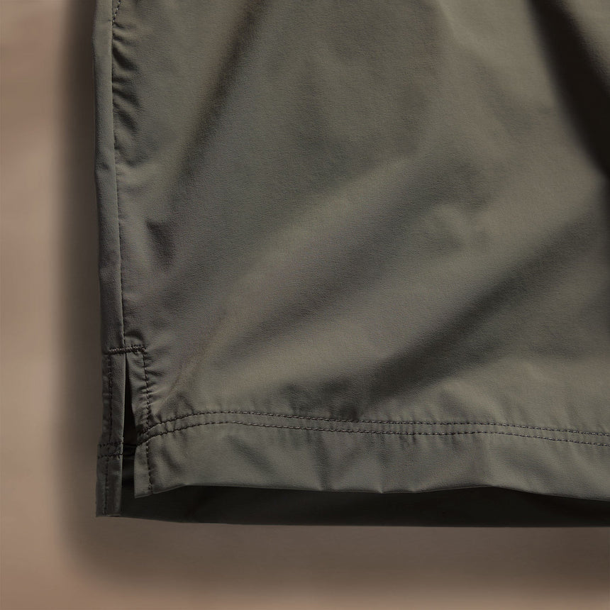 Technical Stretch Nylon Split Hem Boardshort in Artillery | James Perse Los Angeles