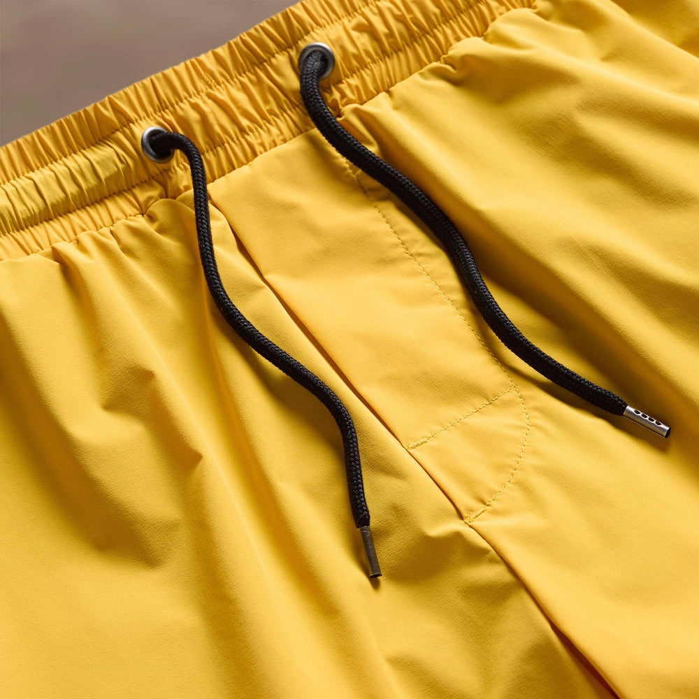 Technical Stretch Nylon Split Hem Boardshort in Crocus Yellow | James Perse Los Angeles
