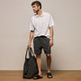 Palm Embroidered Boardshort in Carbon | James Perse Los Angeles