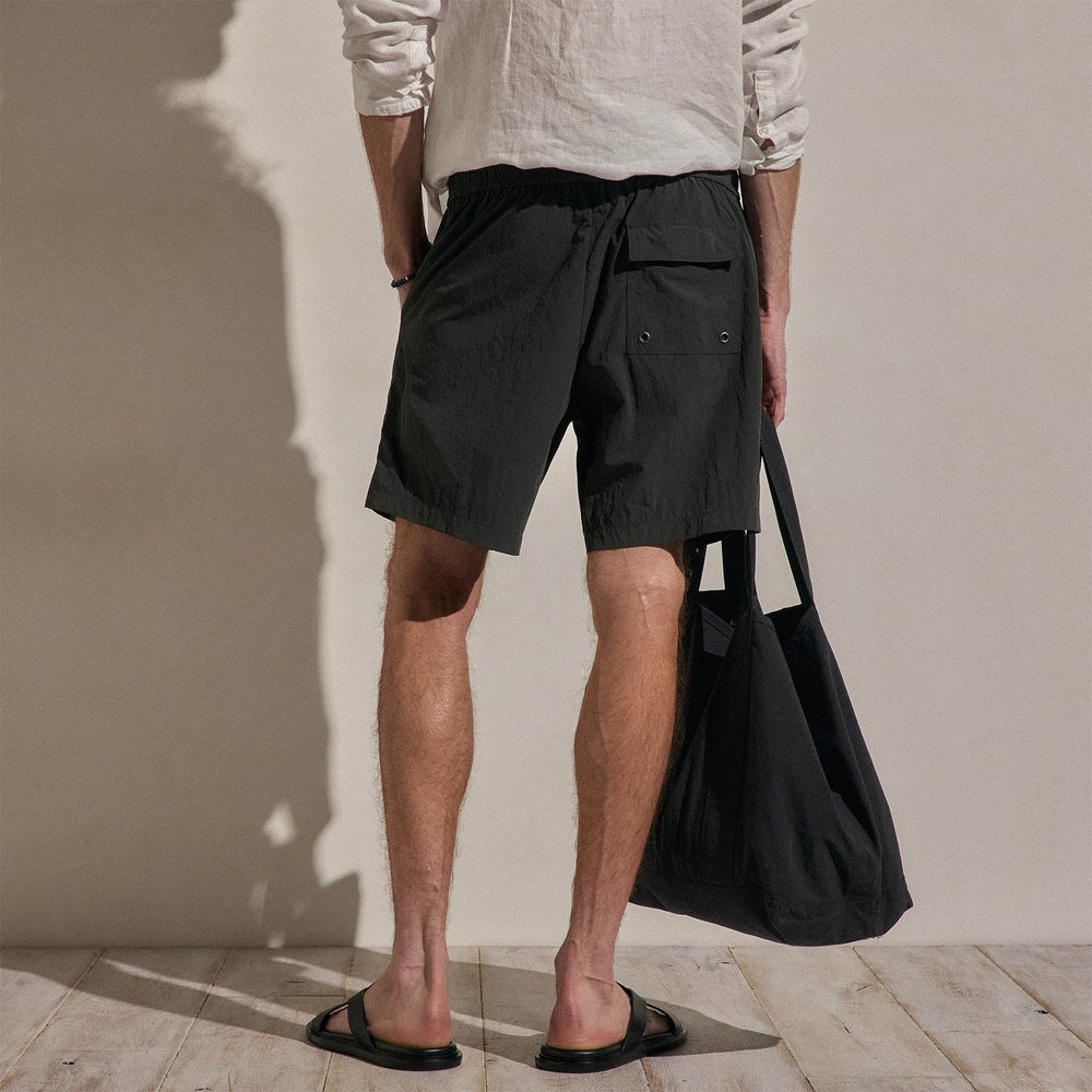 Palm Embroidered Boardshort in Carbon | James Perse Los Angeles
