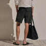 Palm Embroidered Boardshort in Carbon | James Perse Los Angeles