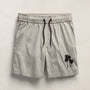 Palm Embroidered Boardshort in Salt | James Perse Los Angeles