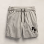 Palm Embroidered Boardshort in Salt | James Perse Los Angeles