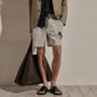 Palm Embroidered Boardshort in Salt | James Perse Los Angeles