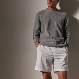 Elevated Board Short in White | James Perse Los Angeles