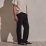 Lighweight Wool Pull On Trouser in Black | James Perse Los Angeles