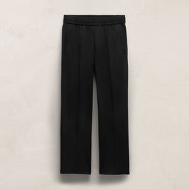Lighweight Wool Pull On Trouser in Black | James Perse Los Angeles