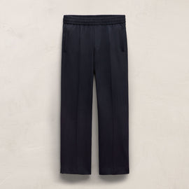 Lighweight Wool Pull On Trouser in Blue Noir | James Perse Los Angeles