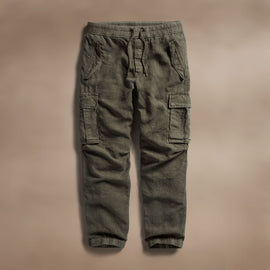 Textured Linen Flight Pant in Army Green | James Perse Los Angeles