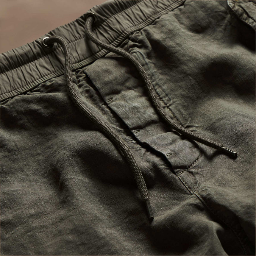 Textured Linen Flight Pant in Army Green | James Perse Los Angeles