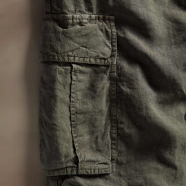 Textured Linen Flight Pant in Army Green | James Perse Los Angeles