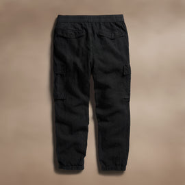 Textured Linen Flight Pant in Black | James Perse Los Angeles