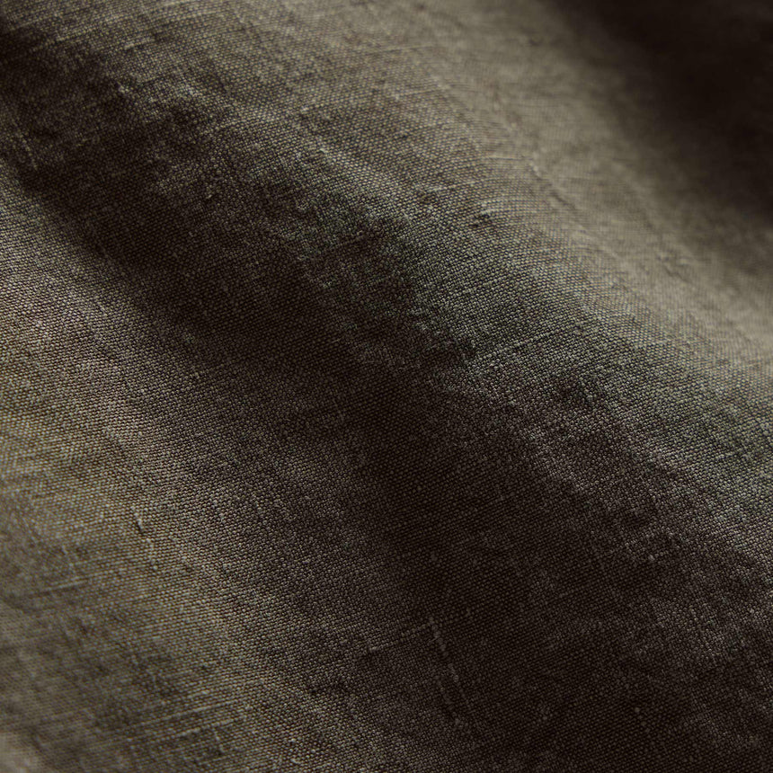 Textured Linen Flight Short in Army Green | James Perse Los Angeles