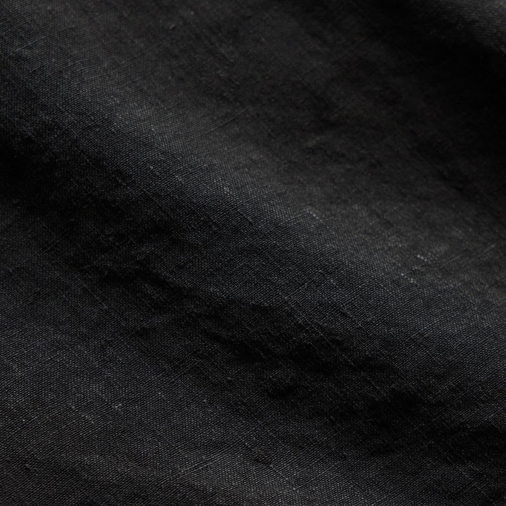 Textured Linen Flight Short in Black | James Perse Los Angeles