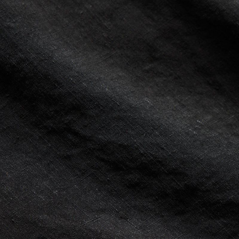 Textured Linen Flight Short in Black | James Perse Los Angeles