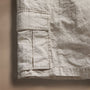 Textured Linen Flight Short in Salt Pigment | James Perse Los Angeles