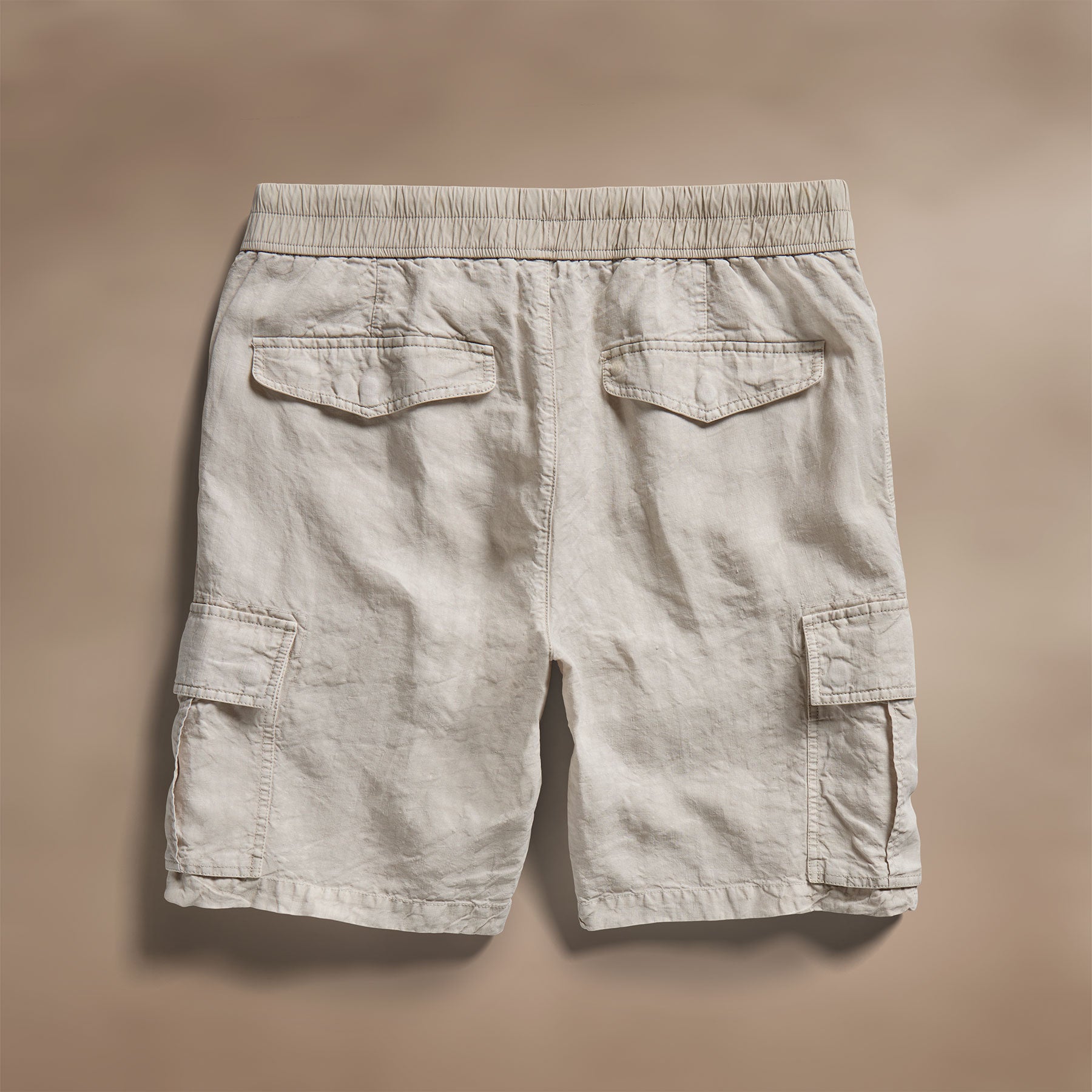 Textured Linen Flight Short in Salt Pigment | James Perse Los Angeles