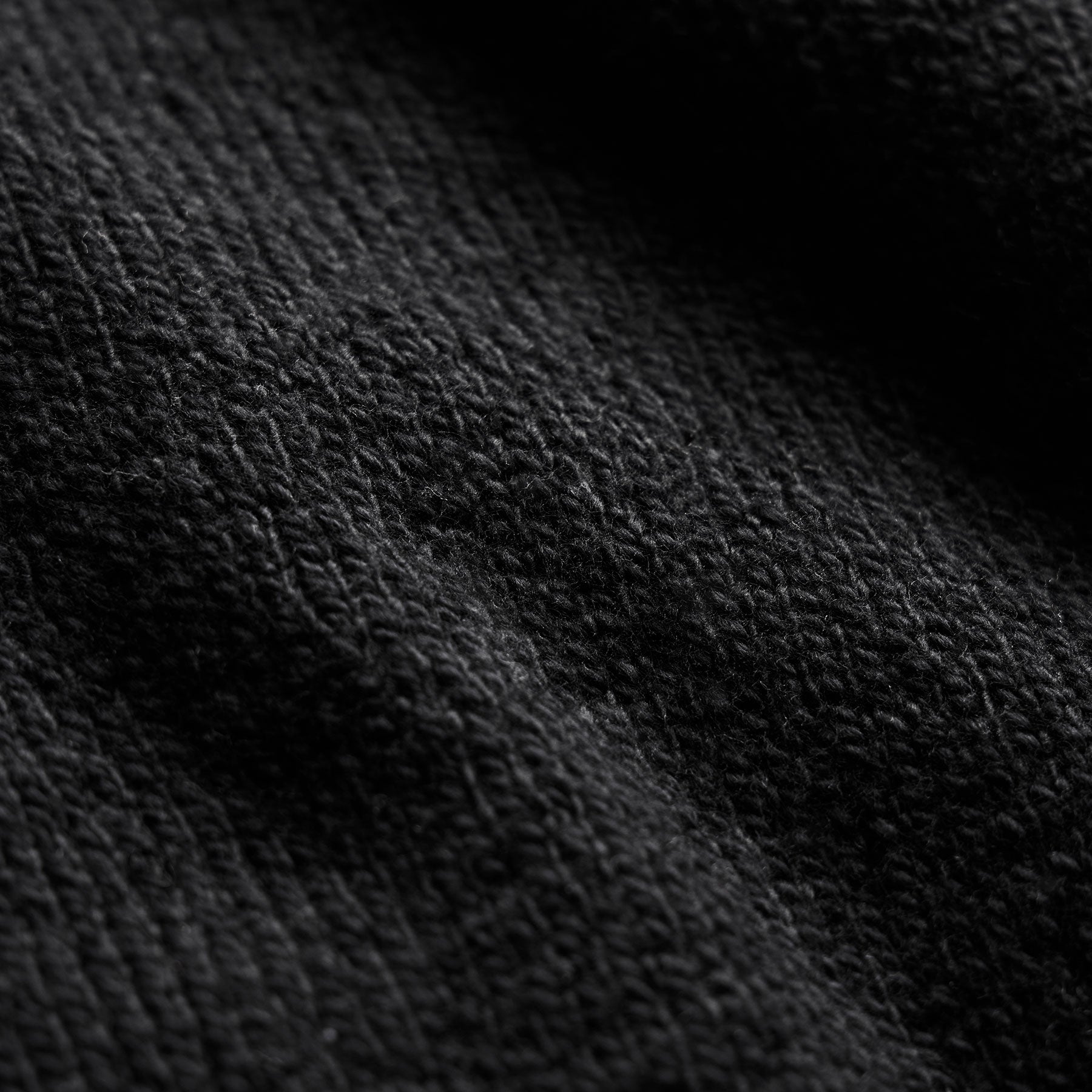 Stretch Cotton Crew Sweater in Black | James Perse Los Angeles