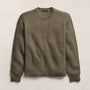 Stretch Cotton Crew Sweater in Light Olive | James Perse Los Angeles