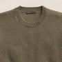 Stretch Cotton Crew Sweater in Light Olive | James Perse Los Angeles