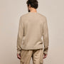 Stretch Cotton Crew Sweater in Taupe | James Perse Los Angeles