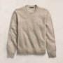 Stretch Cotton Crew Sweater in Taupe | James Perse Los Angeles