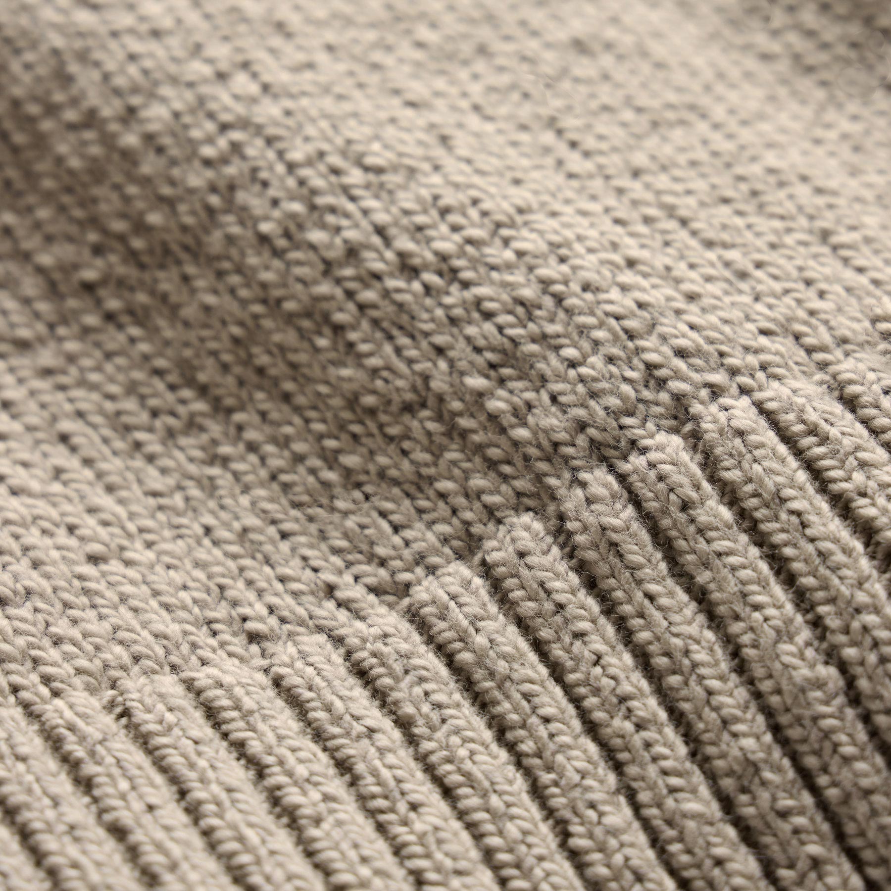 Stretch Cotton Crew Sweater in Taupe | James Perse Los Angeles