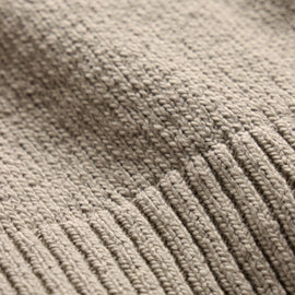 Stretch Cotton Crew Sweater in Taupe | James Perse Los Angeles