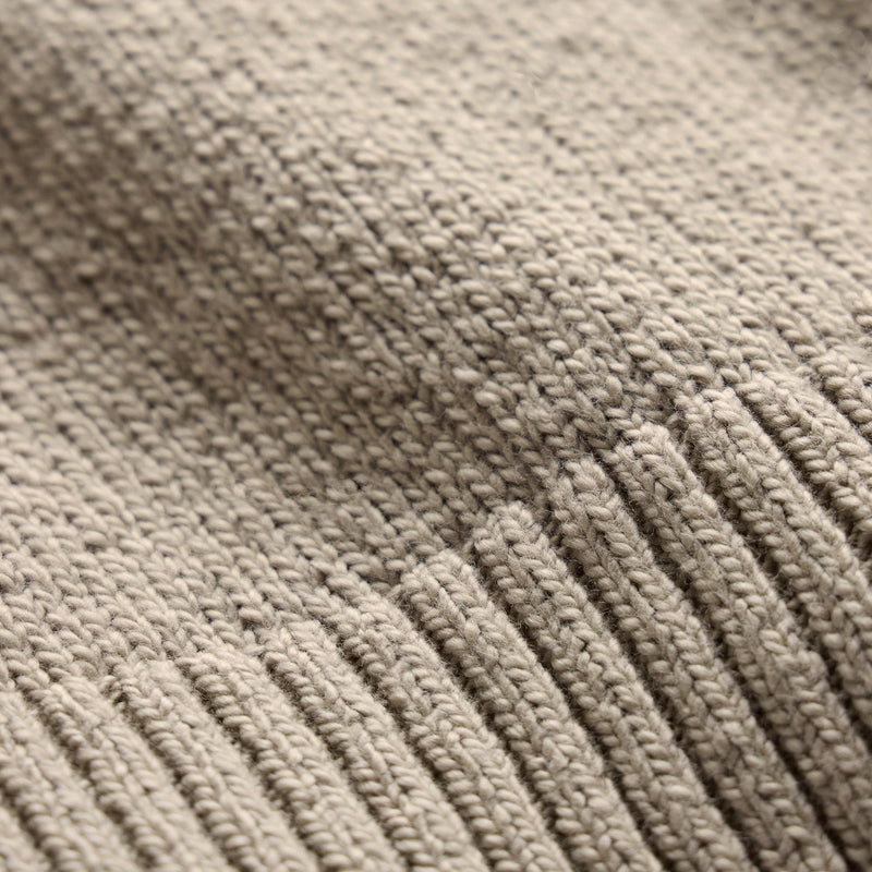 Stretch Cotton Crew Sweater in Taupe | James Perse Los Angeles