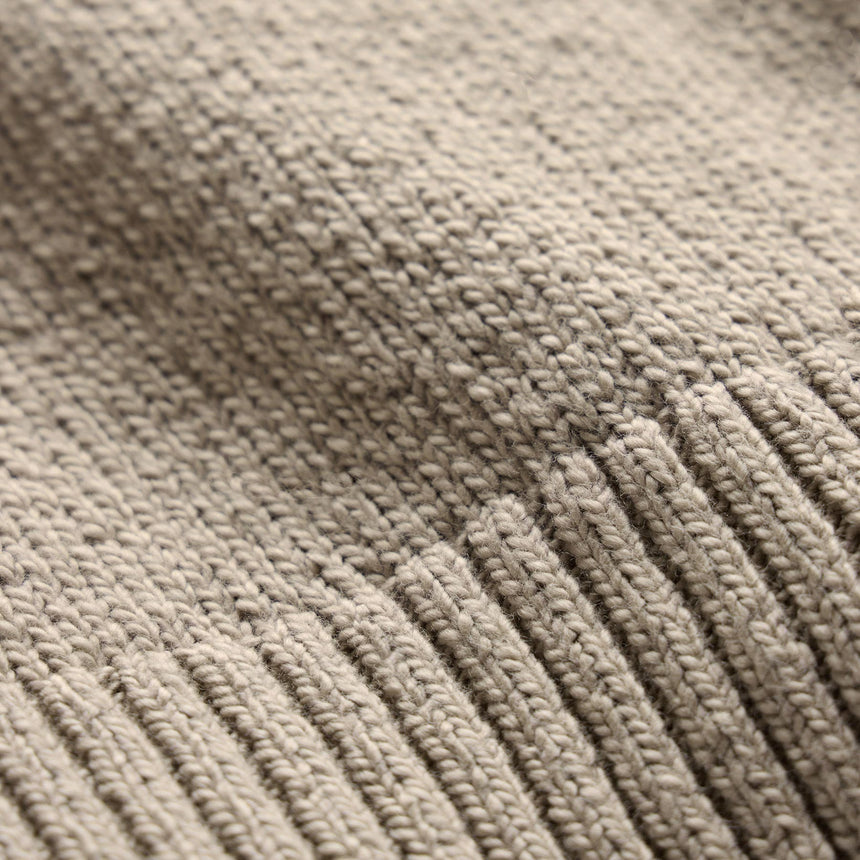Stretch Cotton Crew Sweater in Taupe | James Perse Los Angeles