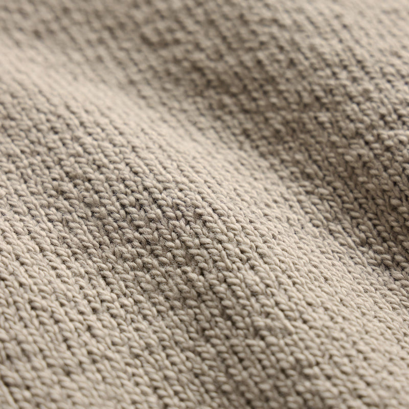 Stretch Cotton Crew Sweater in Taupe | James Perse Los Angeles