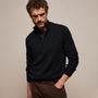 Stretch Cotton Knit Pullover in Black | James Perse Los Angeles