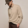 Stretch Cotton Knit Pullover in Taupe | James Perse Los Angeles