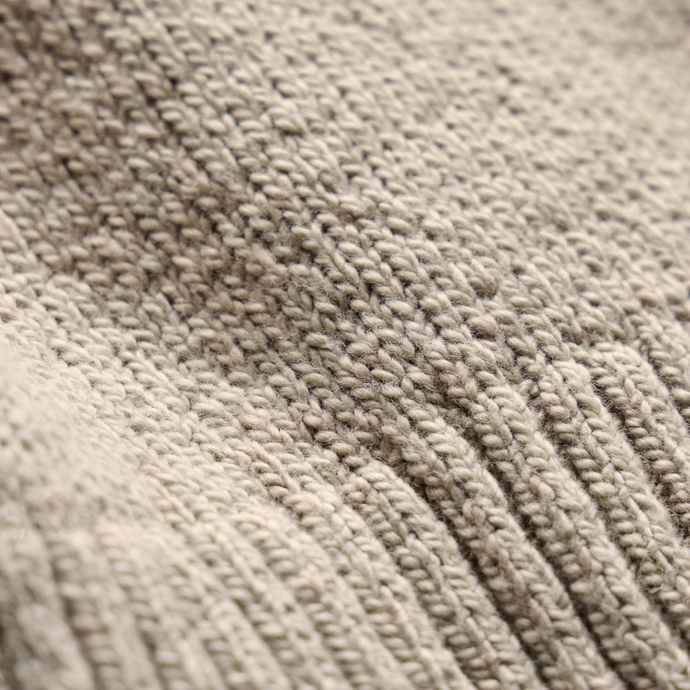 Stretch Cotton Knit Pullover in Taupe | James Perse Los Angeles