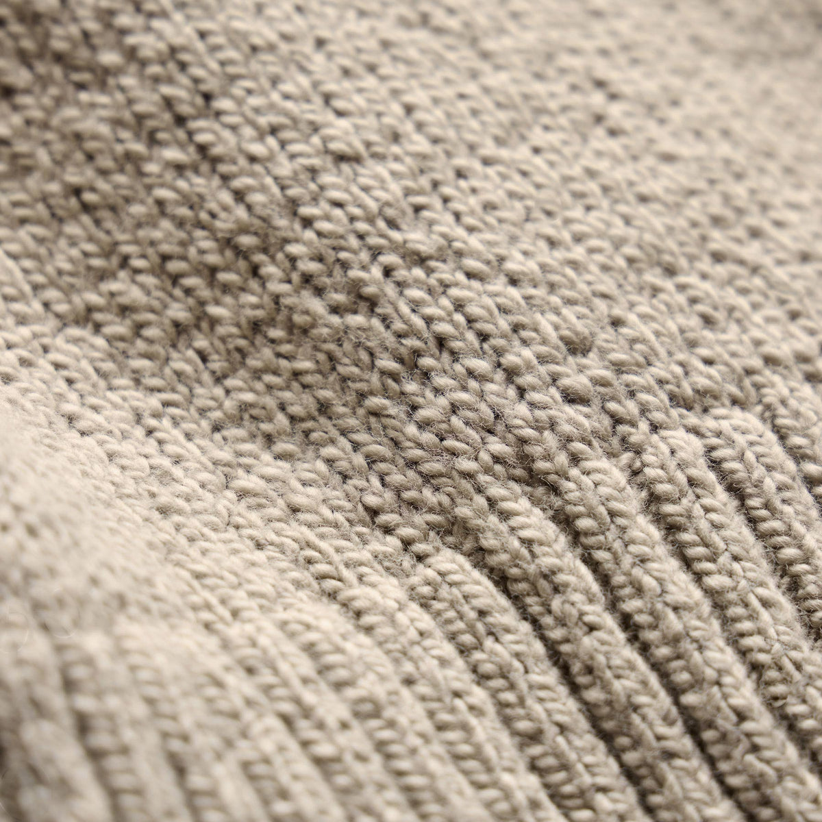 Stretch Cotton Knit Pullover in Taupe | James Perse Los Angeles