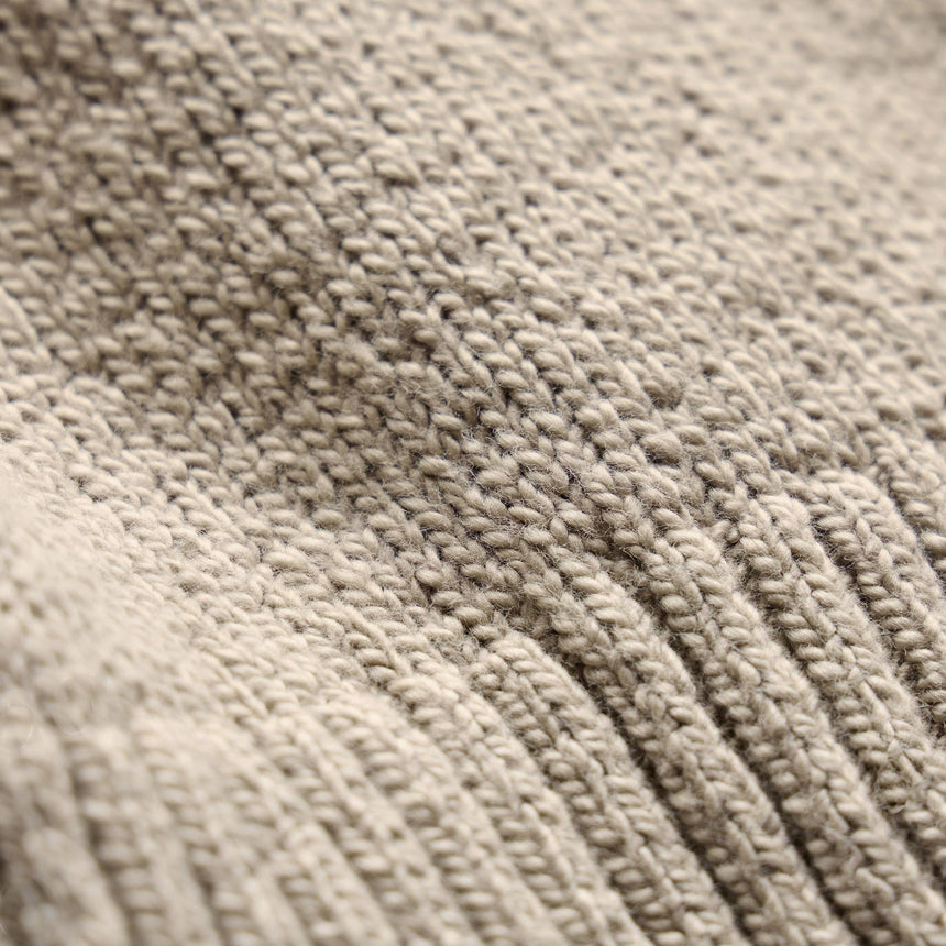 Stretch Cotton Knit Pullover in Taupe | James Perse Los Angeles