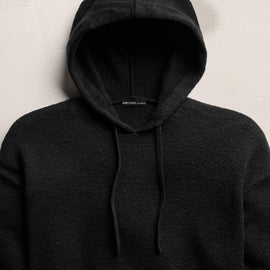 Stretch Cotton Hoodie in Black | James Perse Los Angeles
