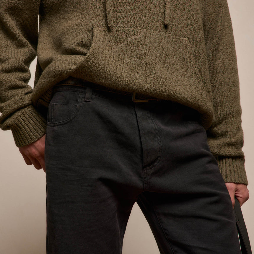 Stretch Cotton Hoodie in Light Olive | James Perse Los Angeles