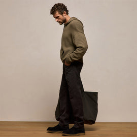 Stretch Cotton Hoodie in Light Olive | James Perse Los Angeles